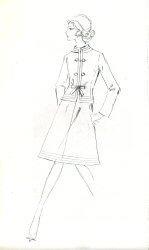 Photocopy of design sketch, Blushing