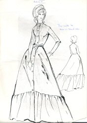 Photocopy of design sketch