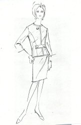 Photocopy of a design sketch, Best Behaviour