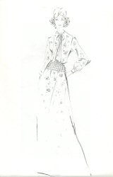 Photocopy of design sketch