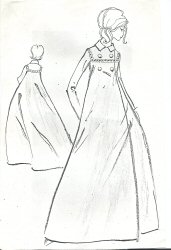 Photocopy of design sketch