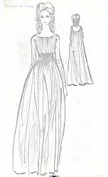 Photocopy of design sketch, Dinner At Home