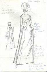 Photocopies of design sketch, Night Drifter