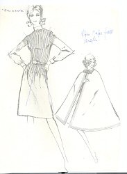 Photocopies of design sketch, Girl in a Whirl