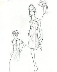 Photocopy of design sketch