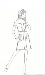 Photocopy of design sketch, Favourite