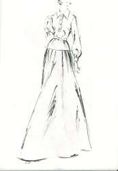 Photocopies of design sketch