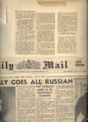 Album, Press cuttings scrapbook