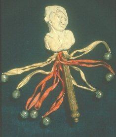 Bauble of a jester | Ivory, Metal,Silver, Wood | 18th century AD | National Gallery of Ireland | PD Bauble of a jester