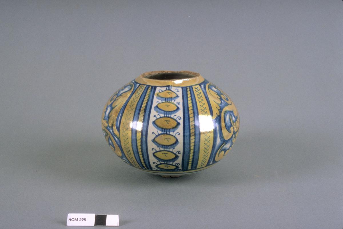 Maiolica jug | Ceramic,Glazed Composition,Maiolica | 16th century AD | The Hunt Collection | PD Bowl section of Maiolica jug