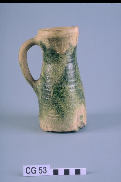Splash-glazed jug
