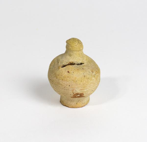 Unglazed earthenware money-box