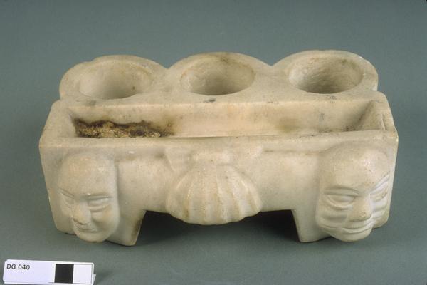 Marble inkwell and pen holder