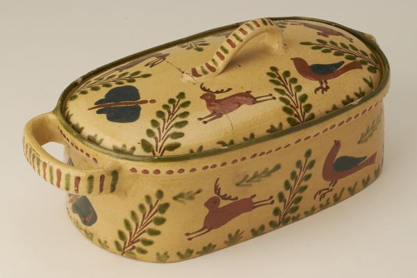 Dish with cover (casserole or game)