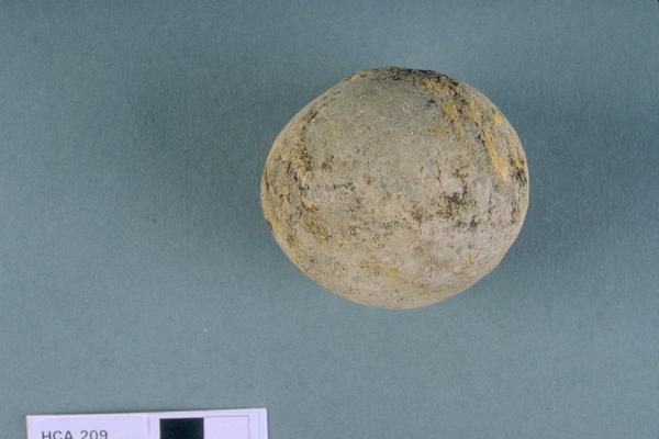 Undecorated stone ball
