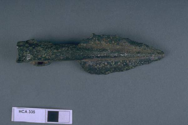 Spearhead with lunate openings in blade