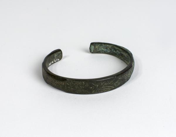 Bronze Decorated Penannular Armlet
