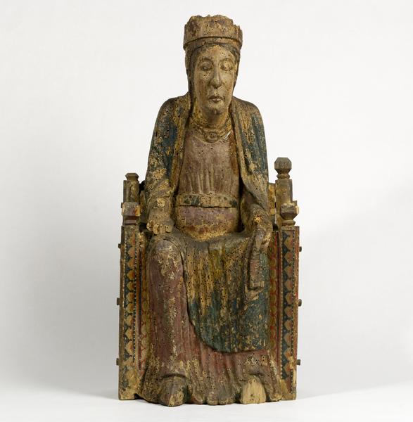Romanesque enthroned Madonna