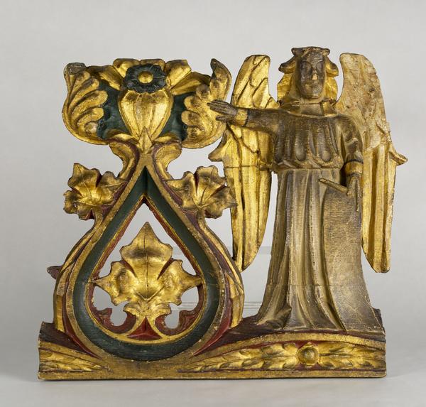 Carving (Angel with scroll)