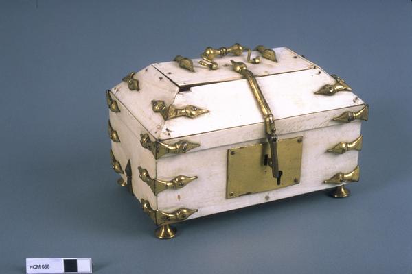 Ivory hip-roofed casket