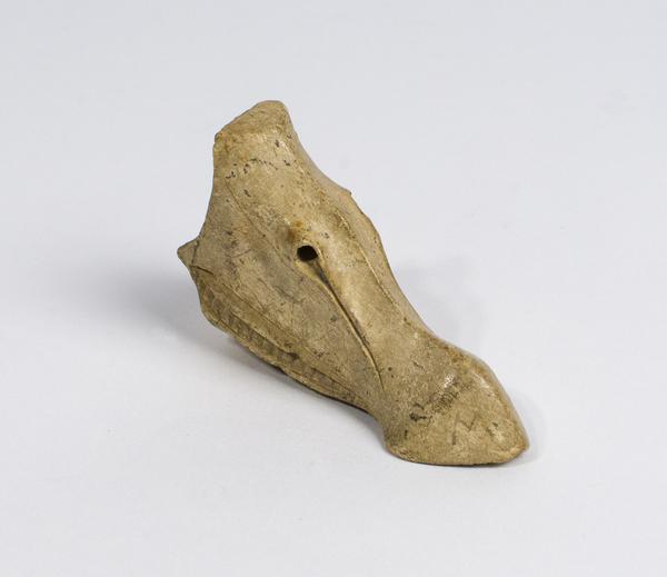 Carving, animal head