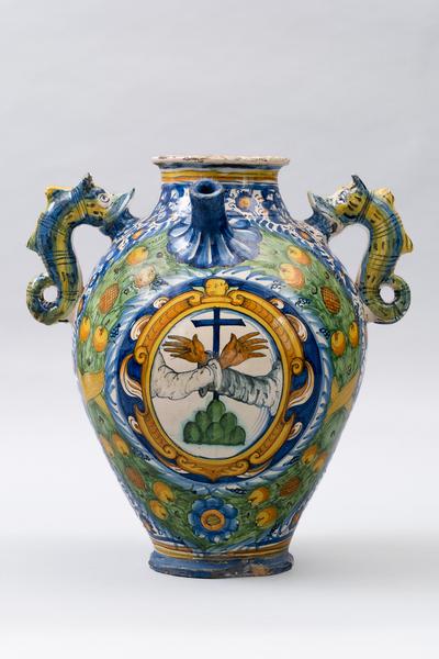 Maiolica pharmacy jar