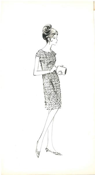 Design sketch, White Lilac