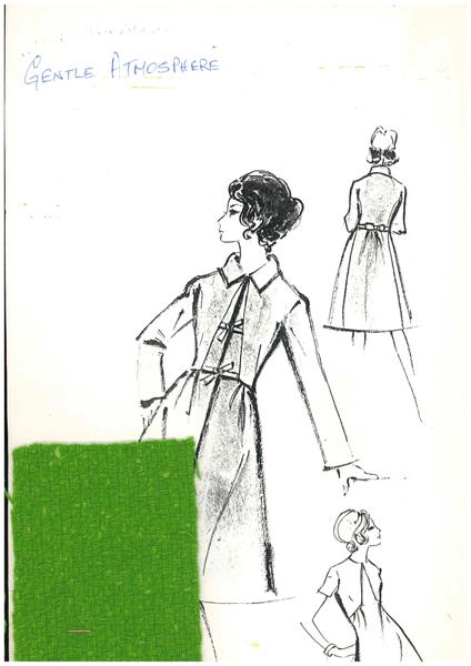 Photocopies of design sketch, Gentle Atmosphere