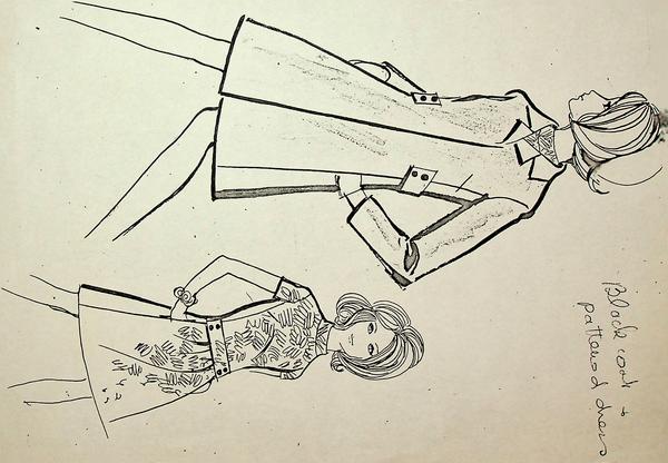 Photocopy of design sketch