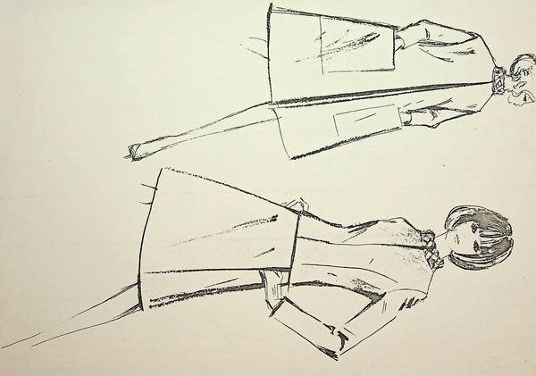 Photocopy of design sketch