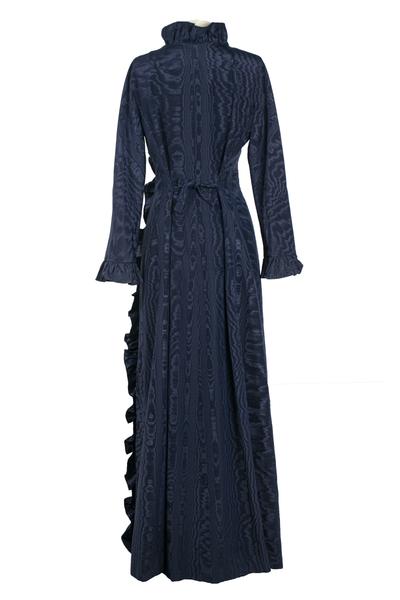 Blue poplin coat-dress