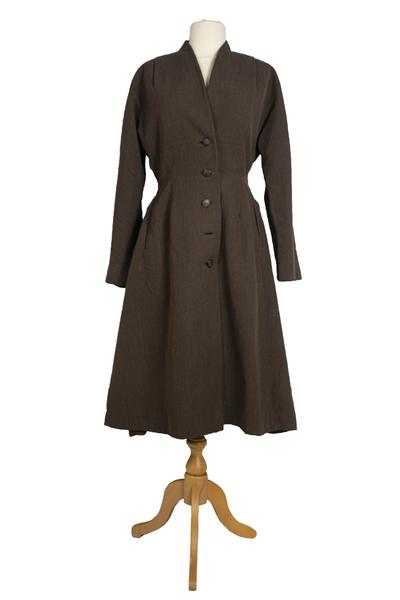 Dress, Brown coat