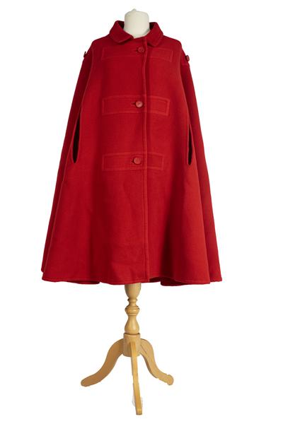 Red cape coat
