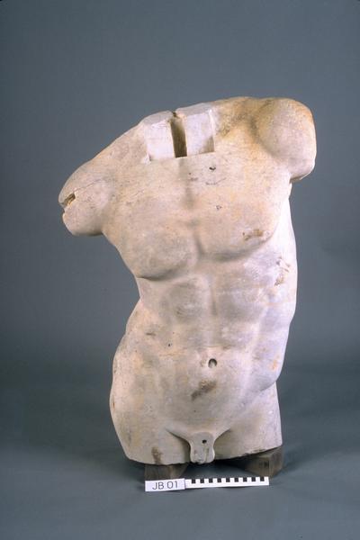 Statue of a male figure (torso only)