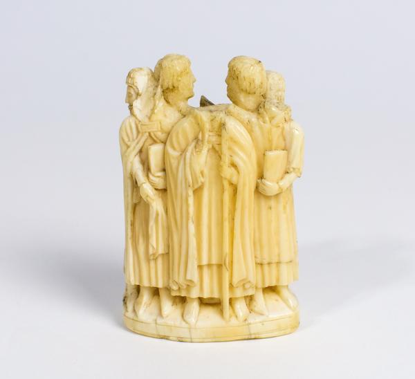 Ivory carving of four knights