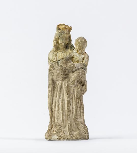 Staff-mount of Virgin and Child