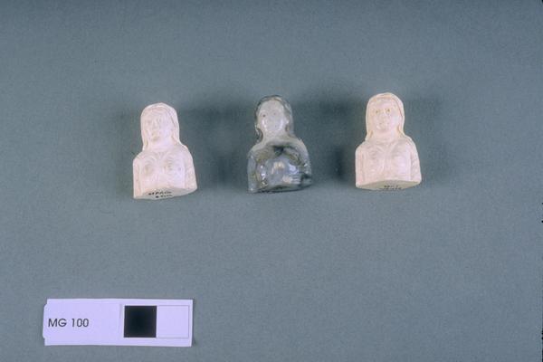 Plaster cast of a miniature portrait bust