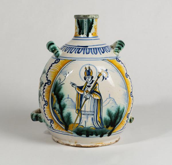 Faïence pilgrim flask