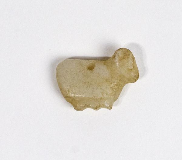 Bone carving of an animal head