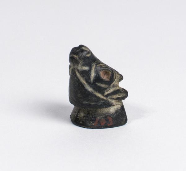 Basalt head of bull or ox