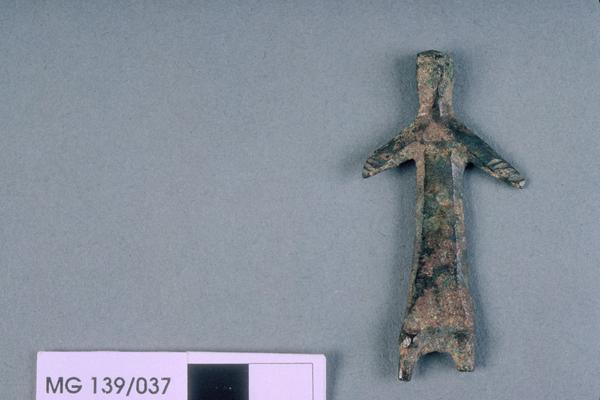 Bronze figure of a man