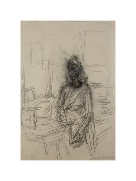 Drawing, Seated Woman